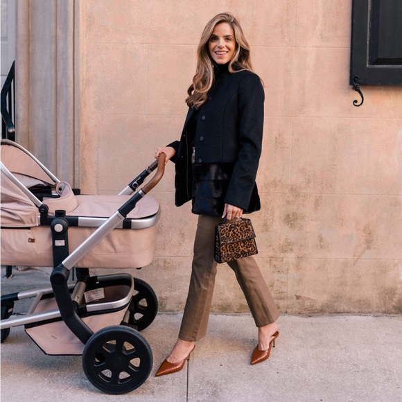 NWT Gal Meets Glam Black Coat with Fur Detail - Picture 1 of 2